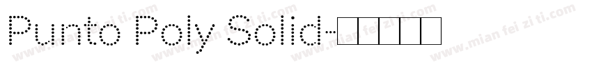 Punto Poly Solid字体转换